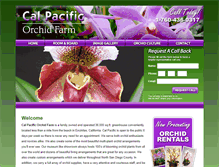 Tablet Screenshot of calpacificorchids.com